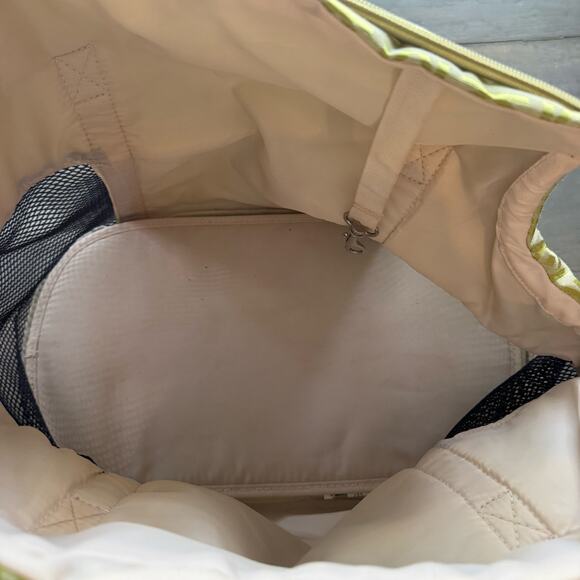 Yellow Vented Vintage Pet Carrier Tote - Picture 3 of 12